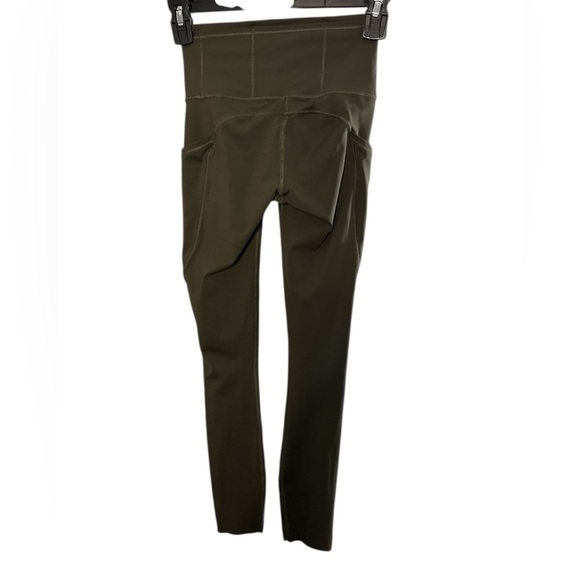 Lululemon Fast and Free Tight II 25" *Non-Reflective Nulux Dark Olive Size 0 - Picture 3 of 9